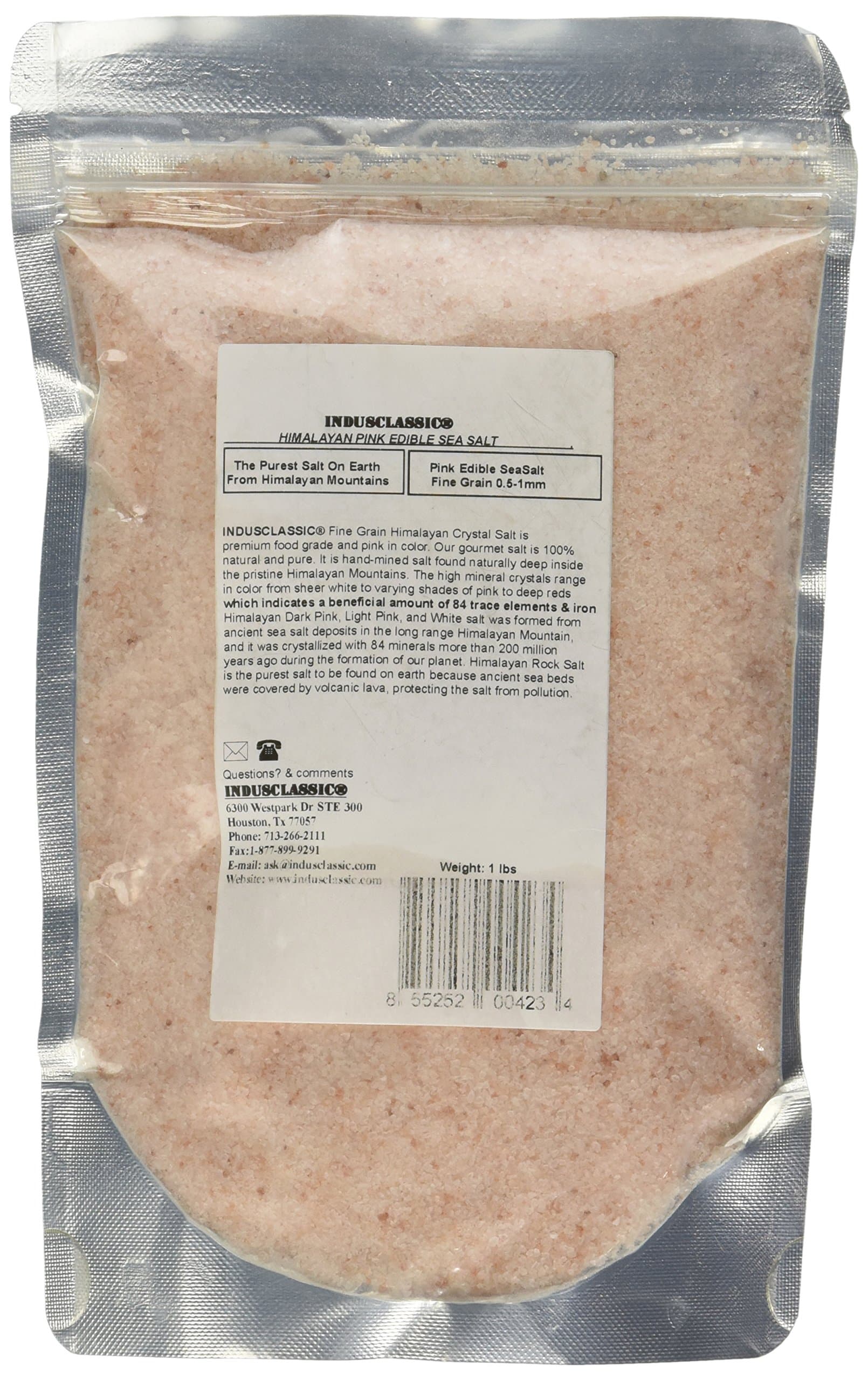 Saltwonders Kosher Pure Natural Unprocessed Himalayan Edible Pink Cooking Salt Fine Grain (1 Pounds Fine Grain)