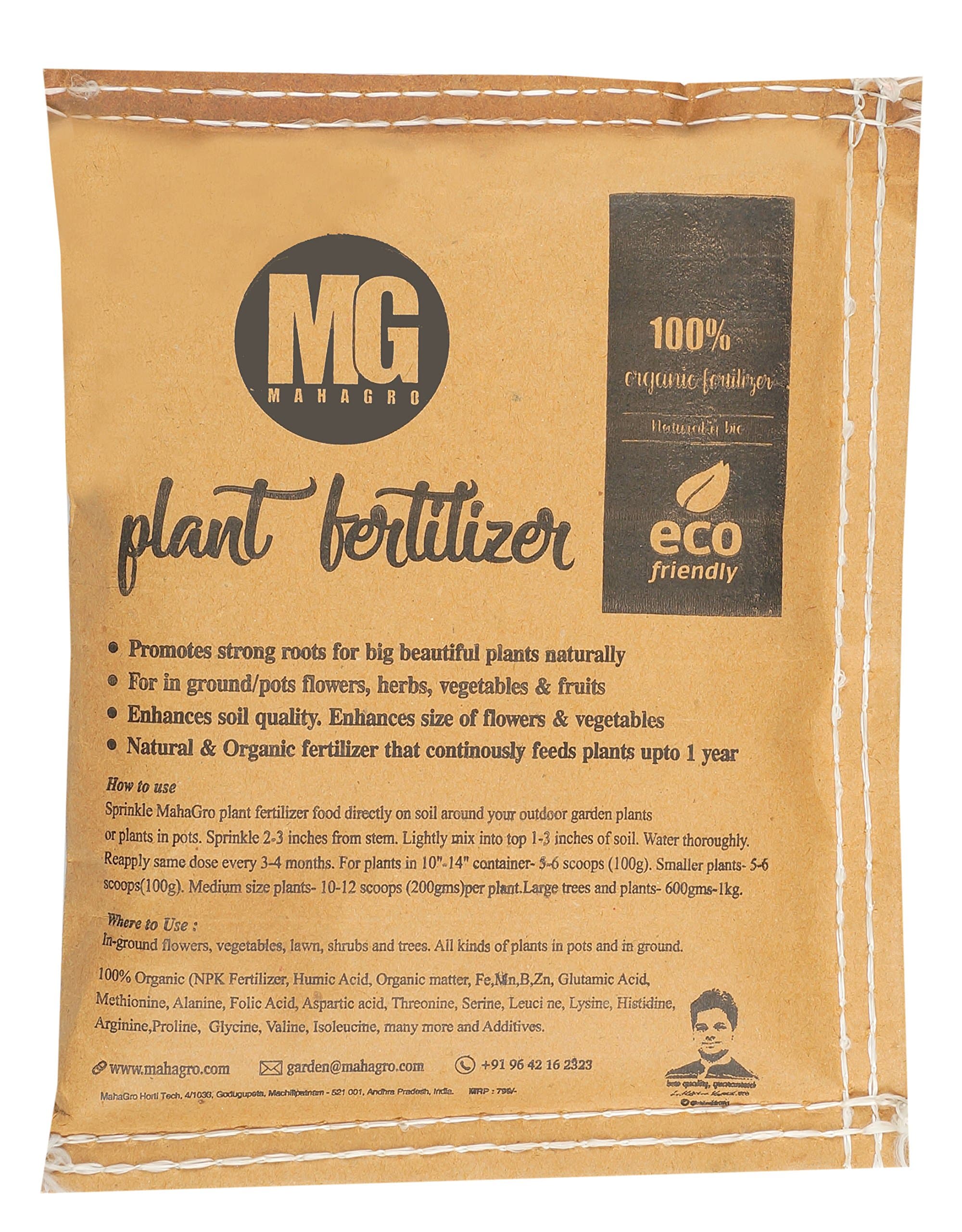 MahaGro® All Purpose Organic Natural-Bio Plant Fertilizer- 900g