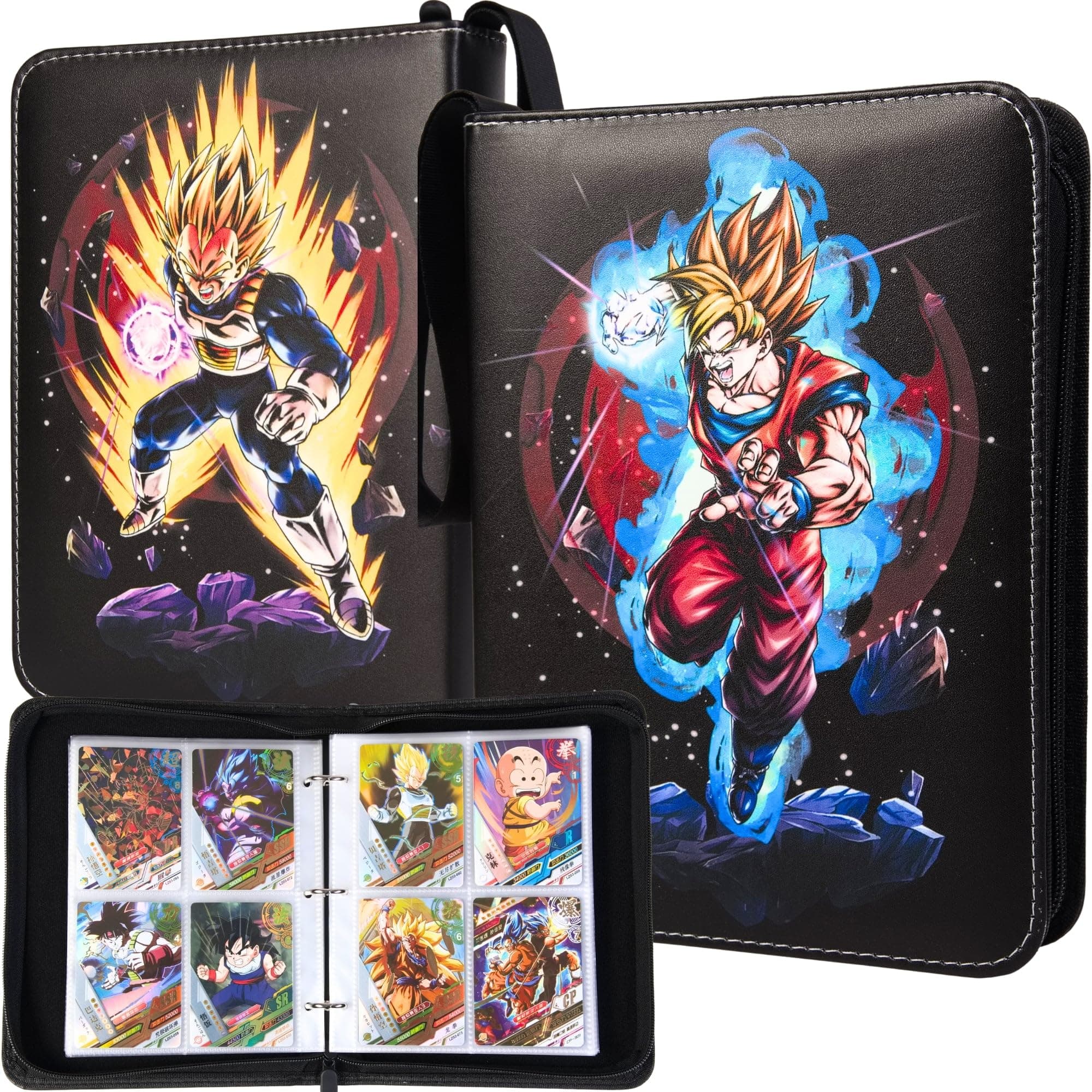 Anime Card Binder - TCG Trading Card Holder Compatible with Dragon Ball Cards - 400 Pockets Capacity
