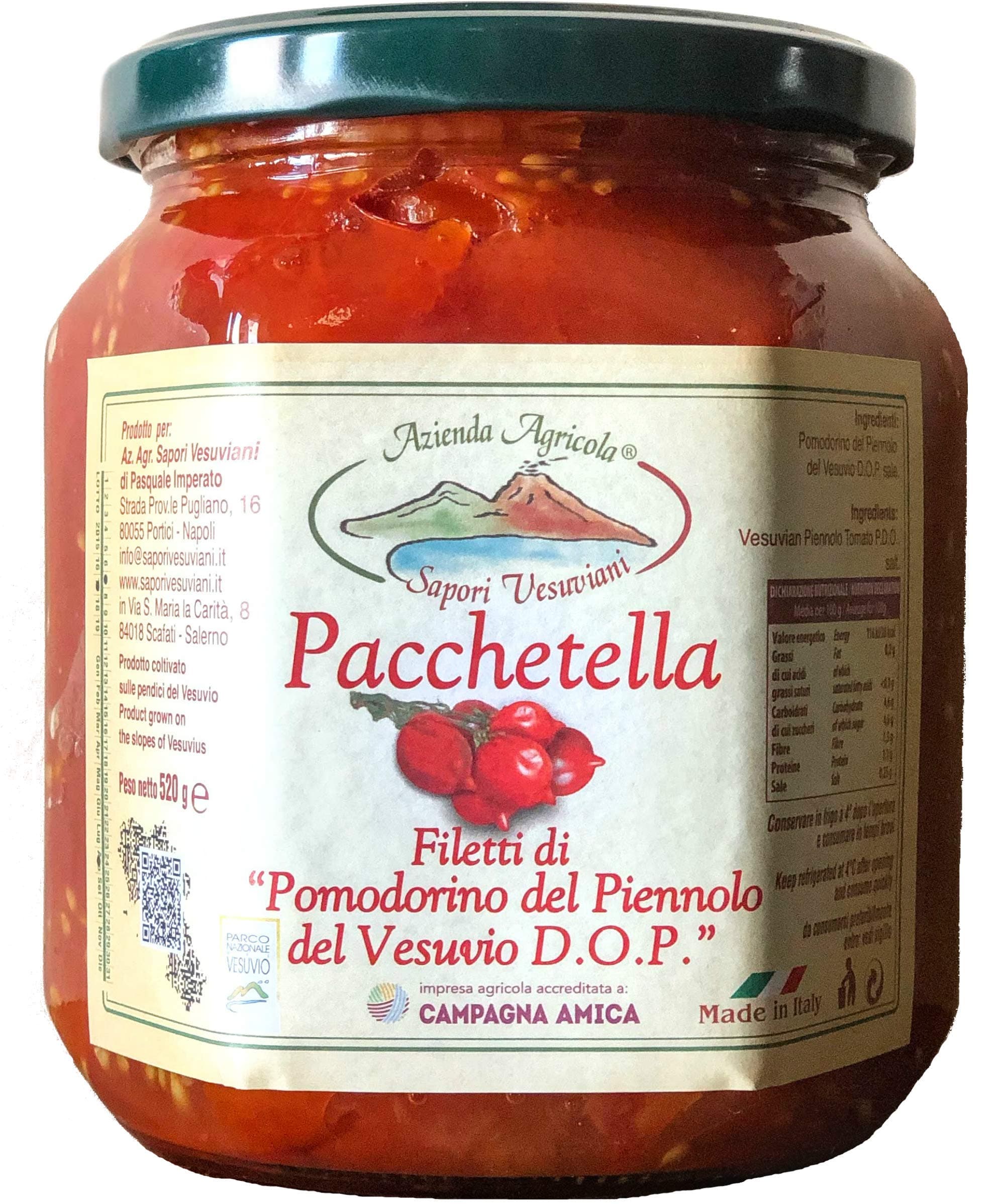 Piennolo Vine Tomatoes - Casa Barone - Mount Vesuvius, Campania, Italy - 18.4 oz