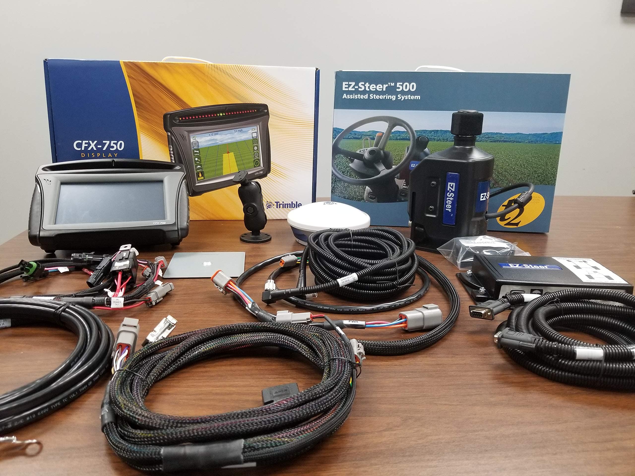 Trimble CFX 750 and EZ-Steer 500