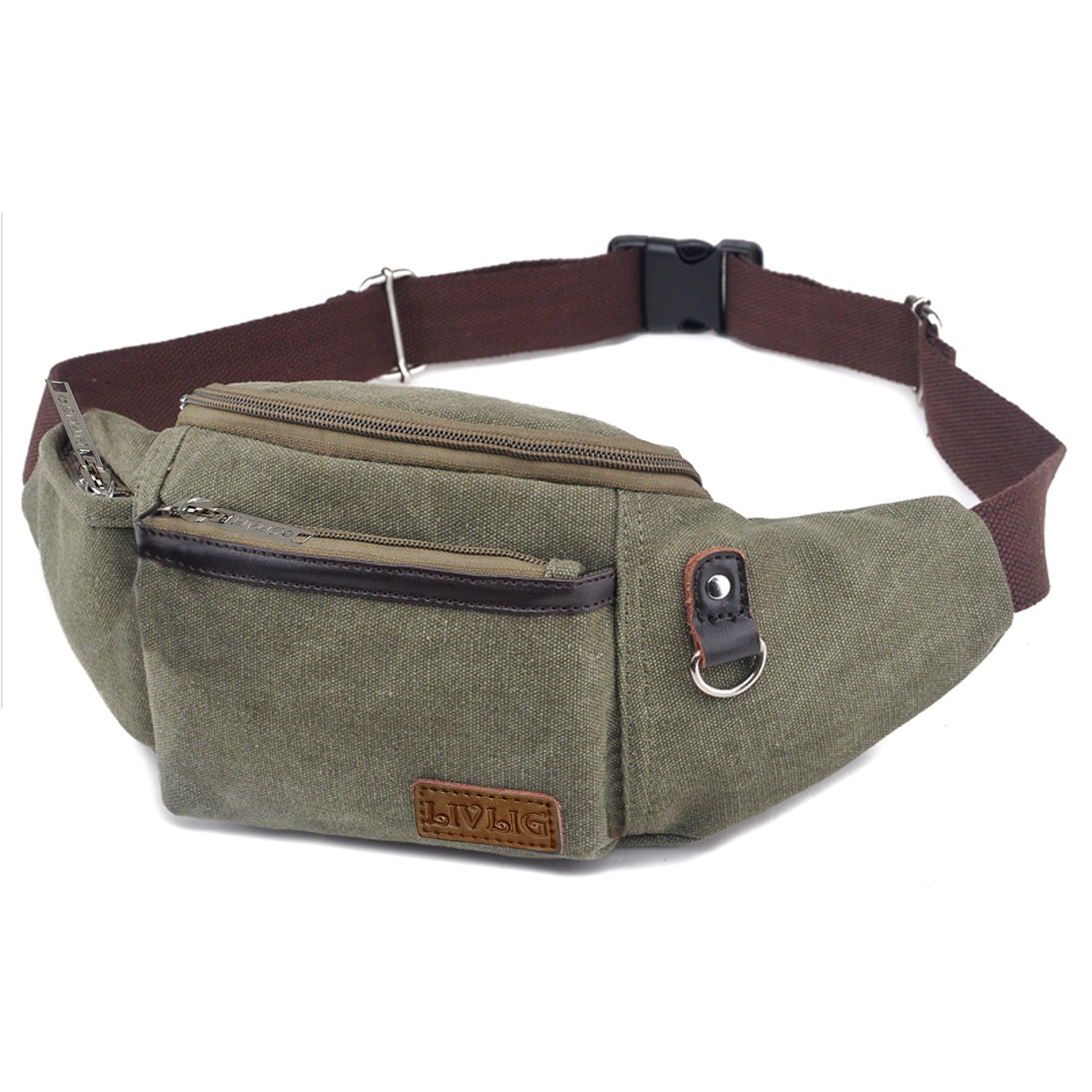 Lightweight Water Resistance Waist Bag (Army Green)