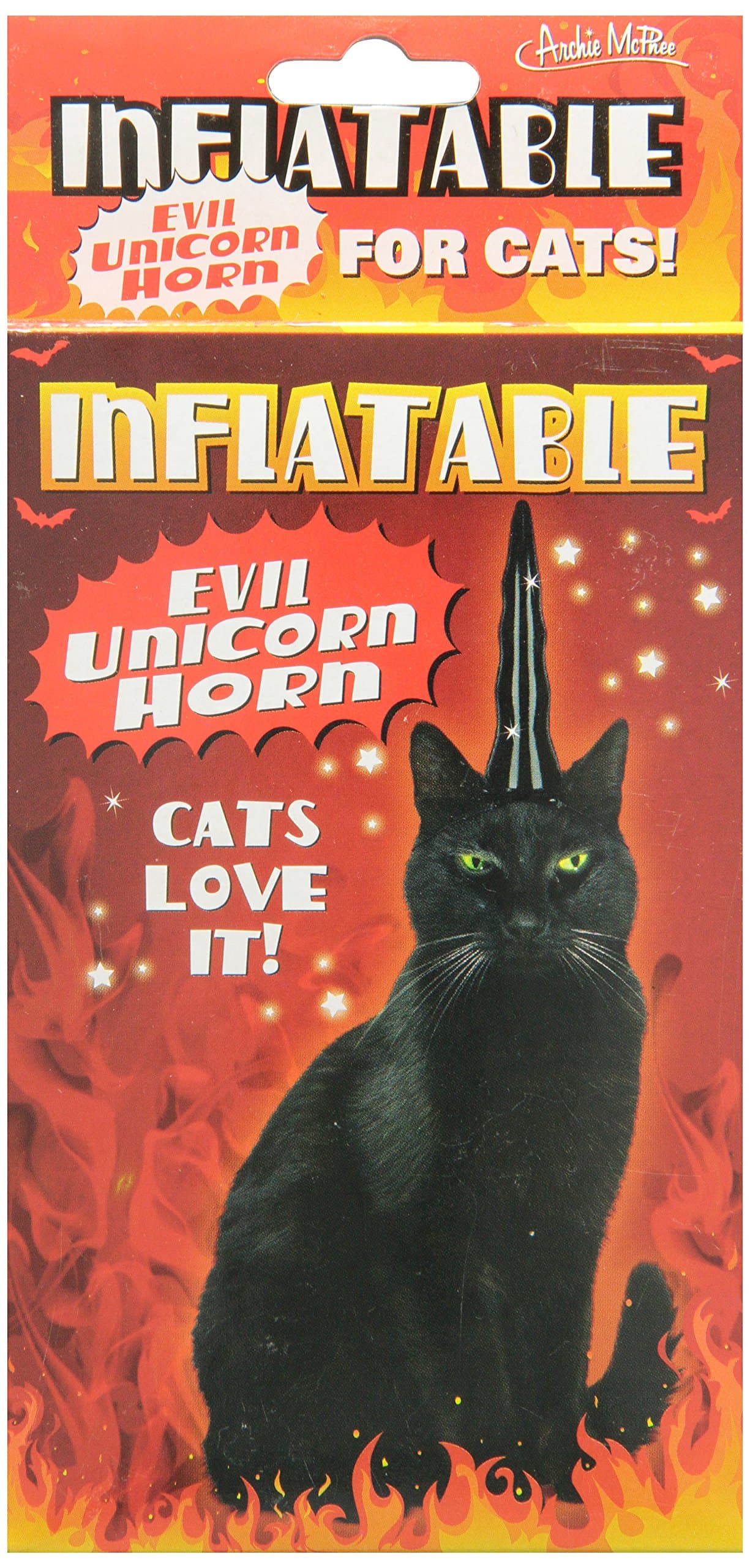 Accoutrements Inflatable Evil Unicorn Horn for Cats