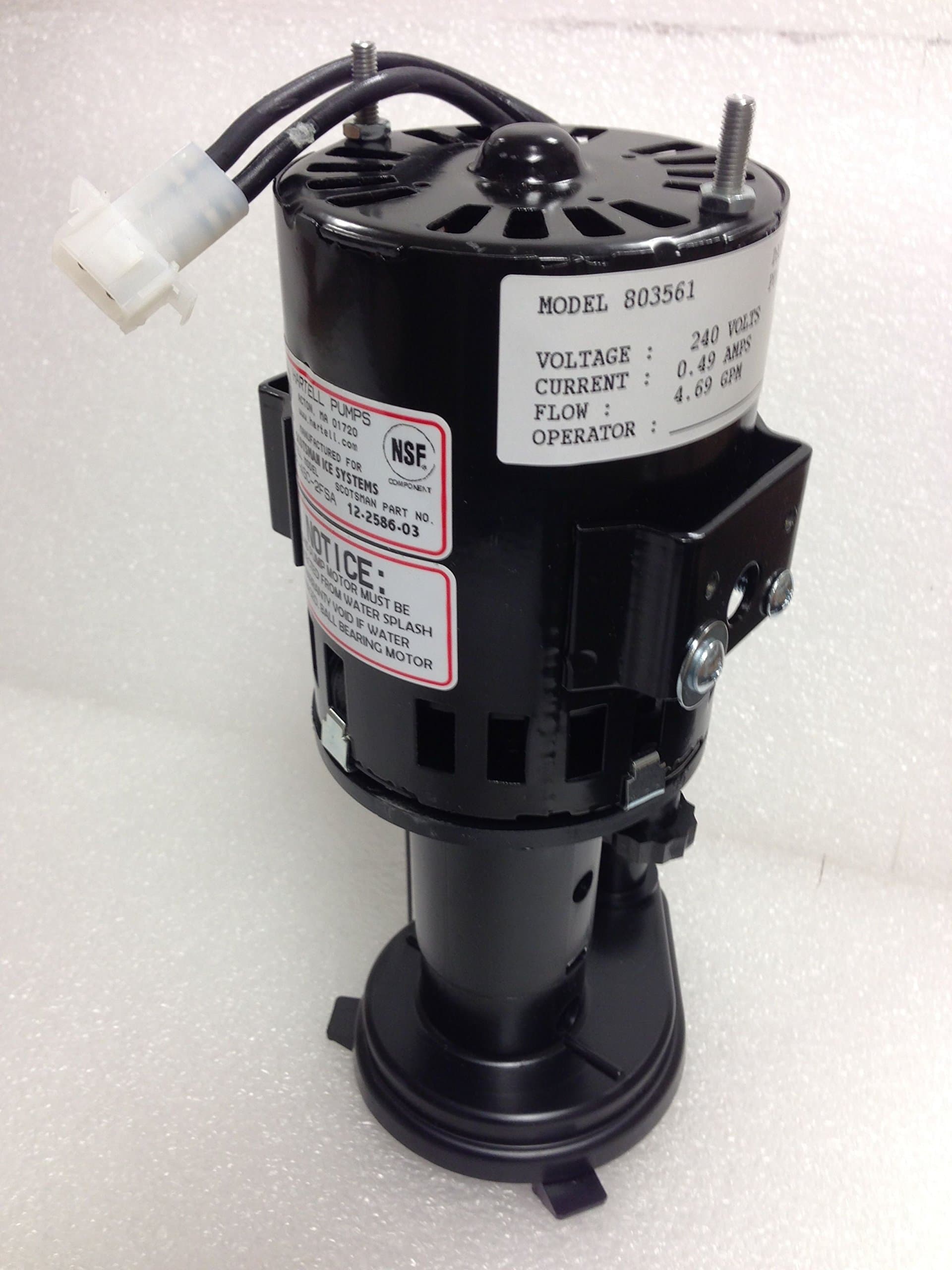 Scotsman 12-2586-03 Water Pump 240V (6 Month Warranty)