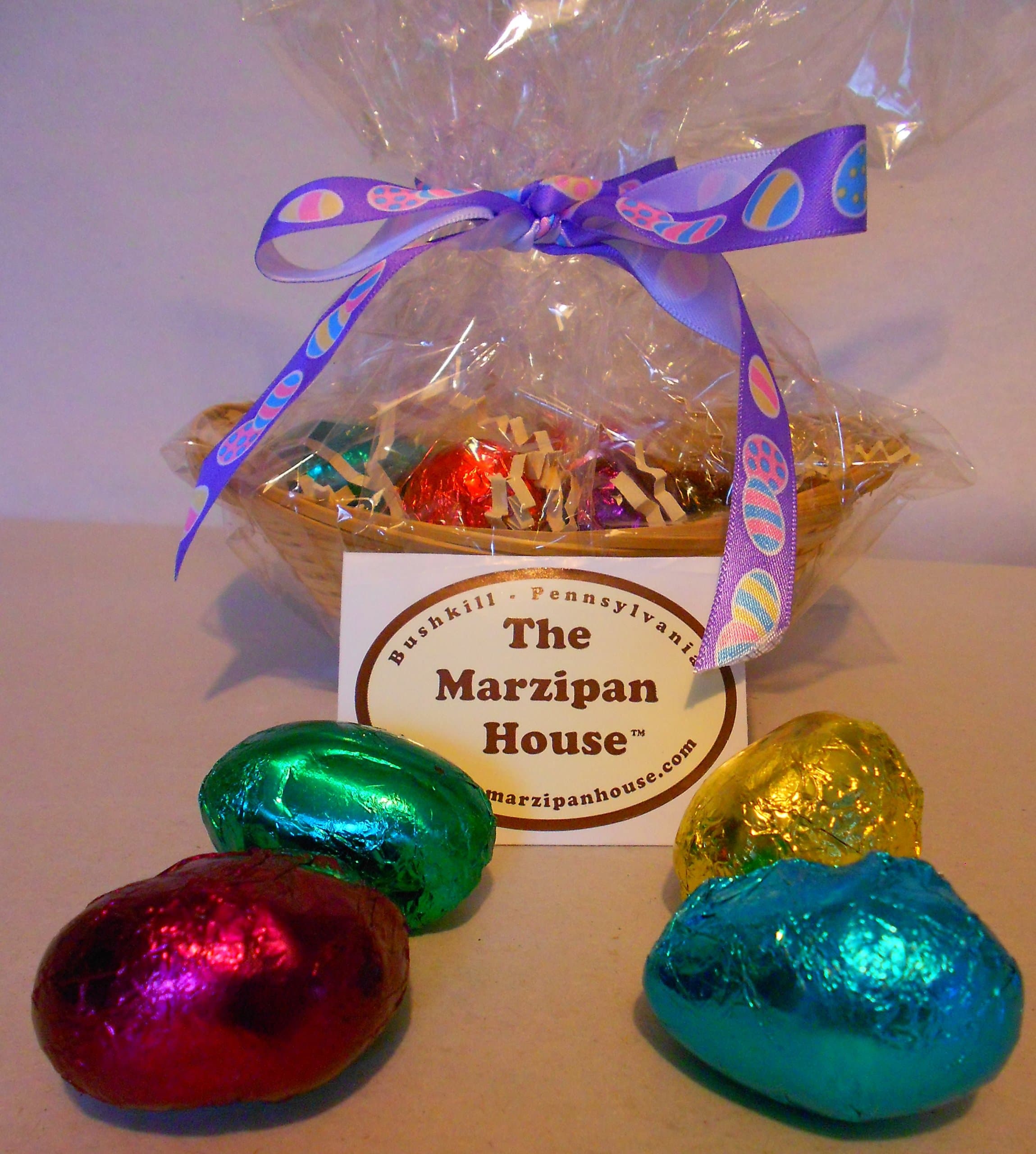 Bite-size Milk Chocolate Marzipan Easter Eggs -12 Pcs
