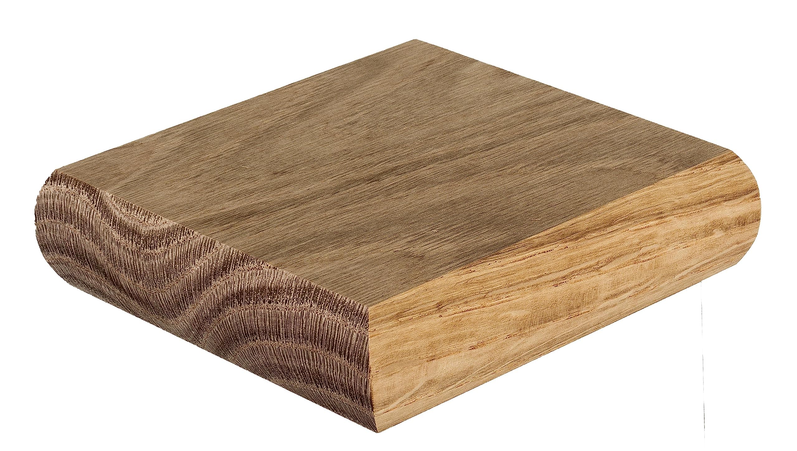 Cambridge Oak Flat Newel Cap 110x110x27mm, Full Stair Newel Post Flat Cap 90mm, Recessed to Suit a 90mm x 90mm Newel (Full)