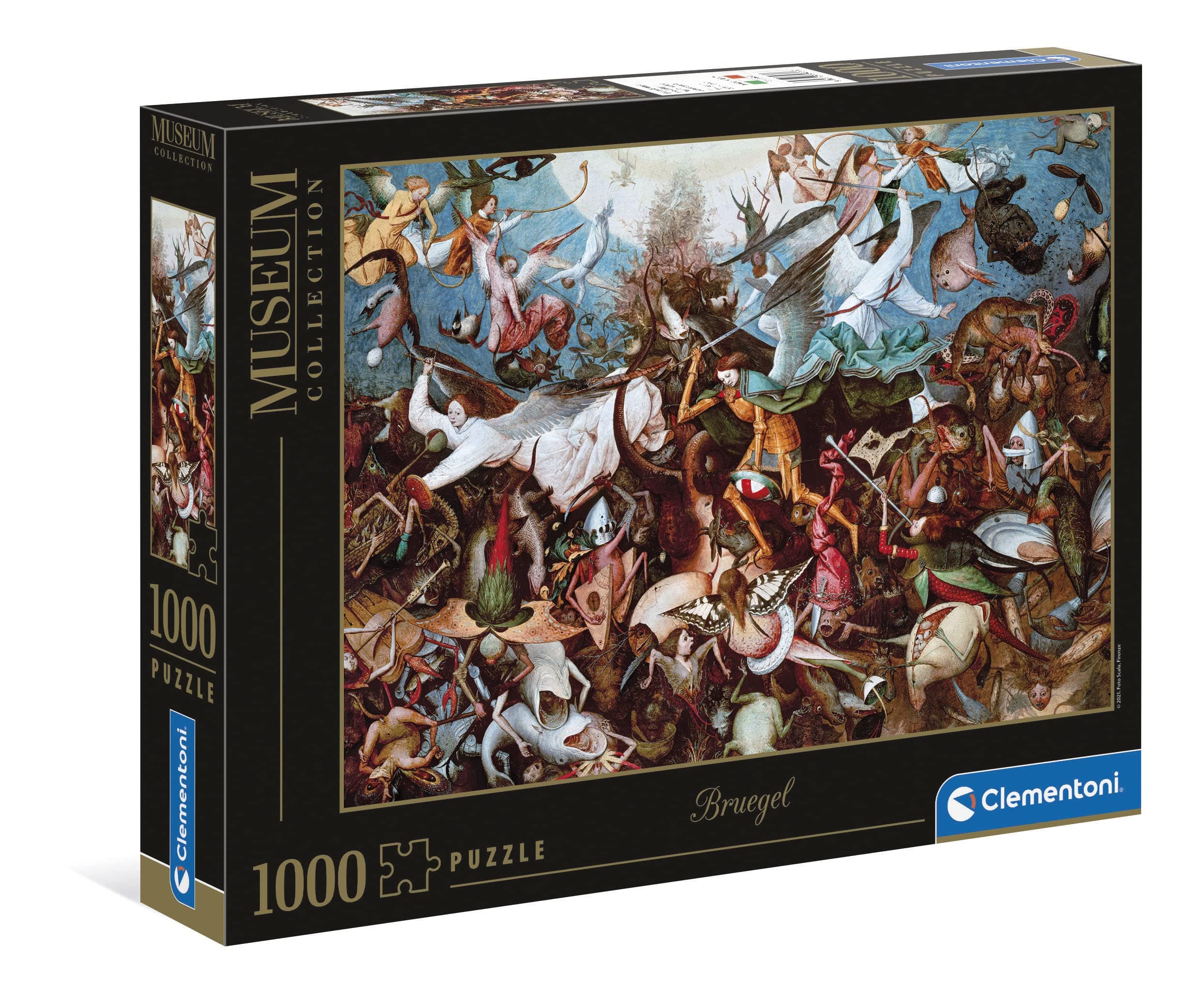 Clementoni - 39662 - Museum Collection Puzzle - The Fall Of The Rebel A. - Jigsaw Puzzle 1000 Pieces, Made In Italy, Jigsaw Puzzle For Adults