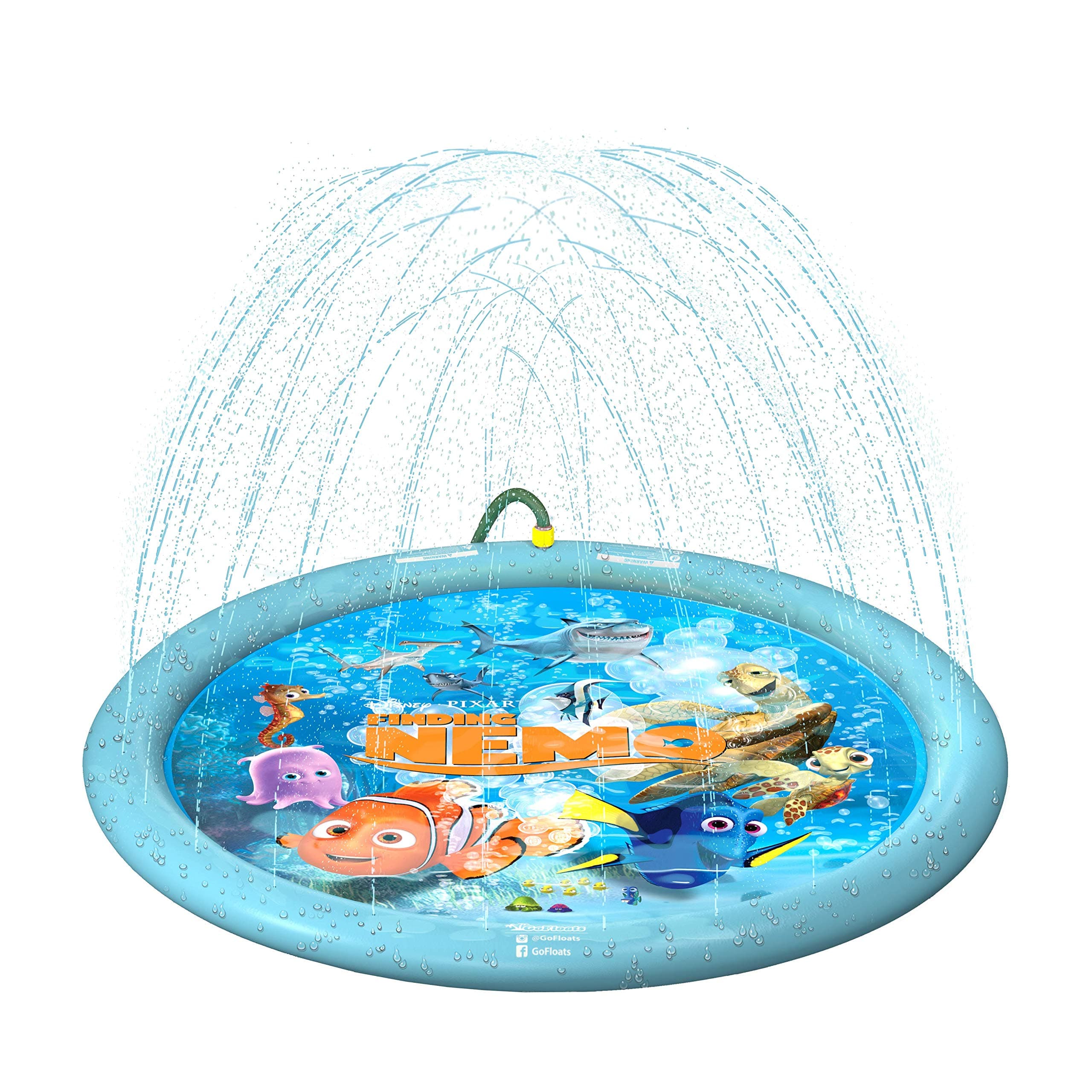 GoFloatsDisney Pixar Splash Pad Mats and Water Sprinklers for Kids - Frozen, Cars, Mickey, Nemo and Toy Story