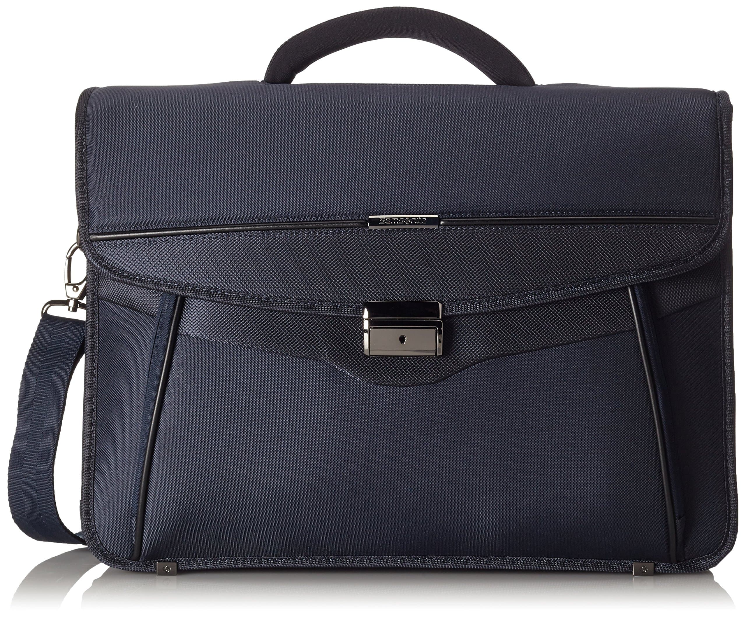 SAMSONITE BRIEFCASE 3 GUSSETS 15.6" (BLUE) -DESKLITE Briefcase, 44 cm, Blue