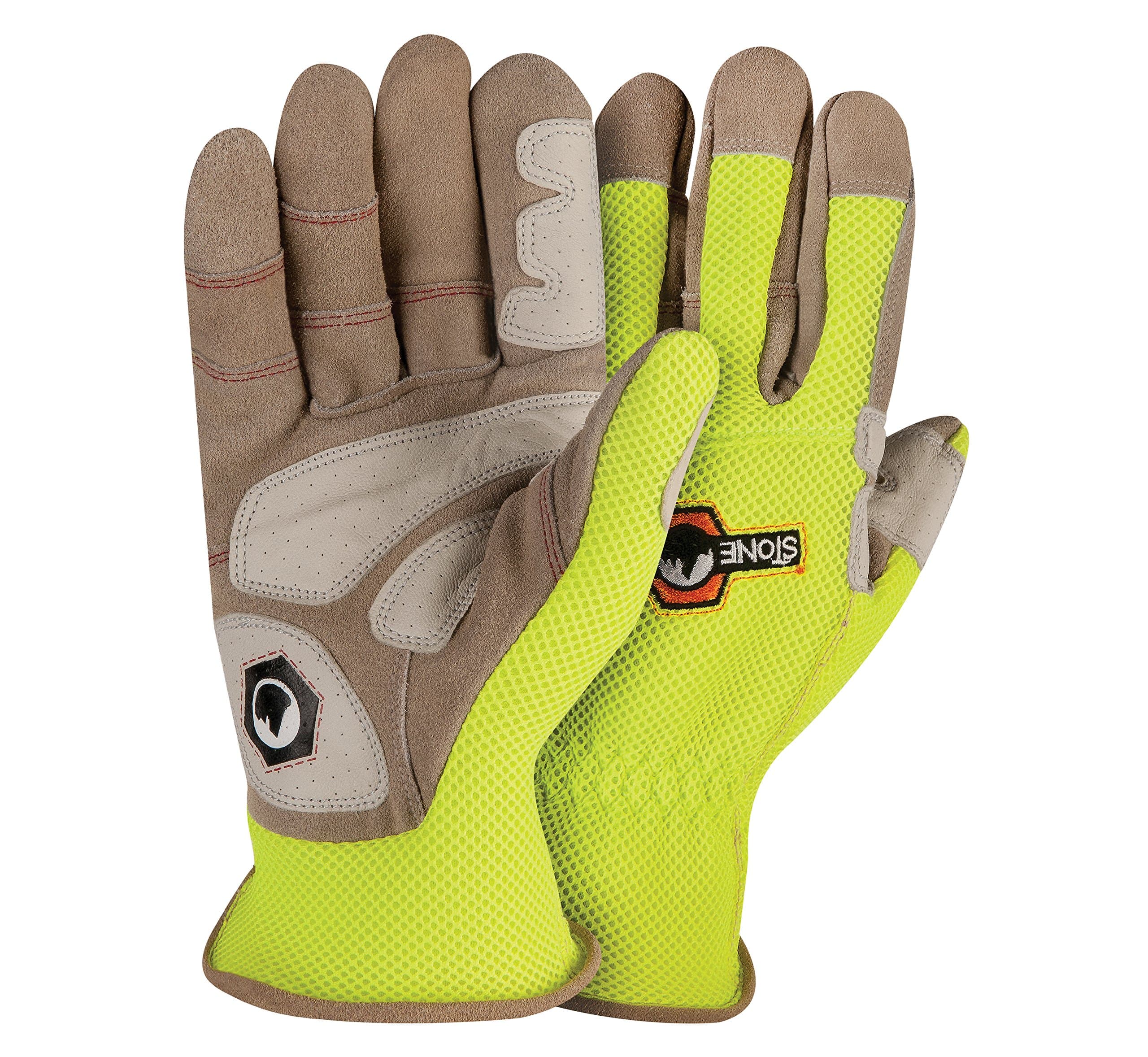 StoneBreaker High-Viz Pro Large Work Glove, Safety Yellow