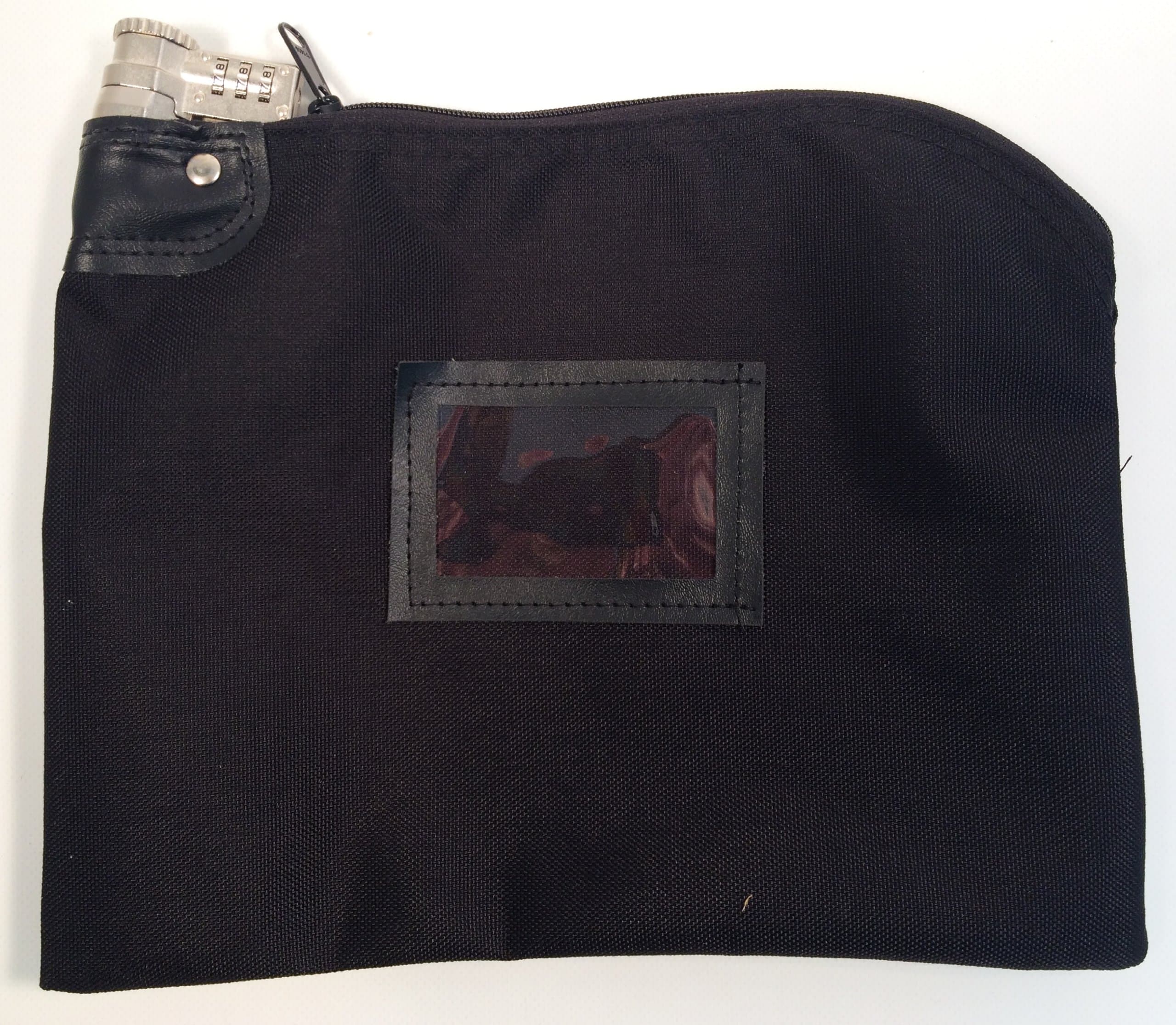 Lockable Bank Bag 1000 Denier Nylon Combination Keyed Security System (Black)