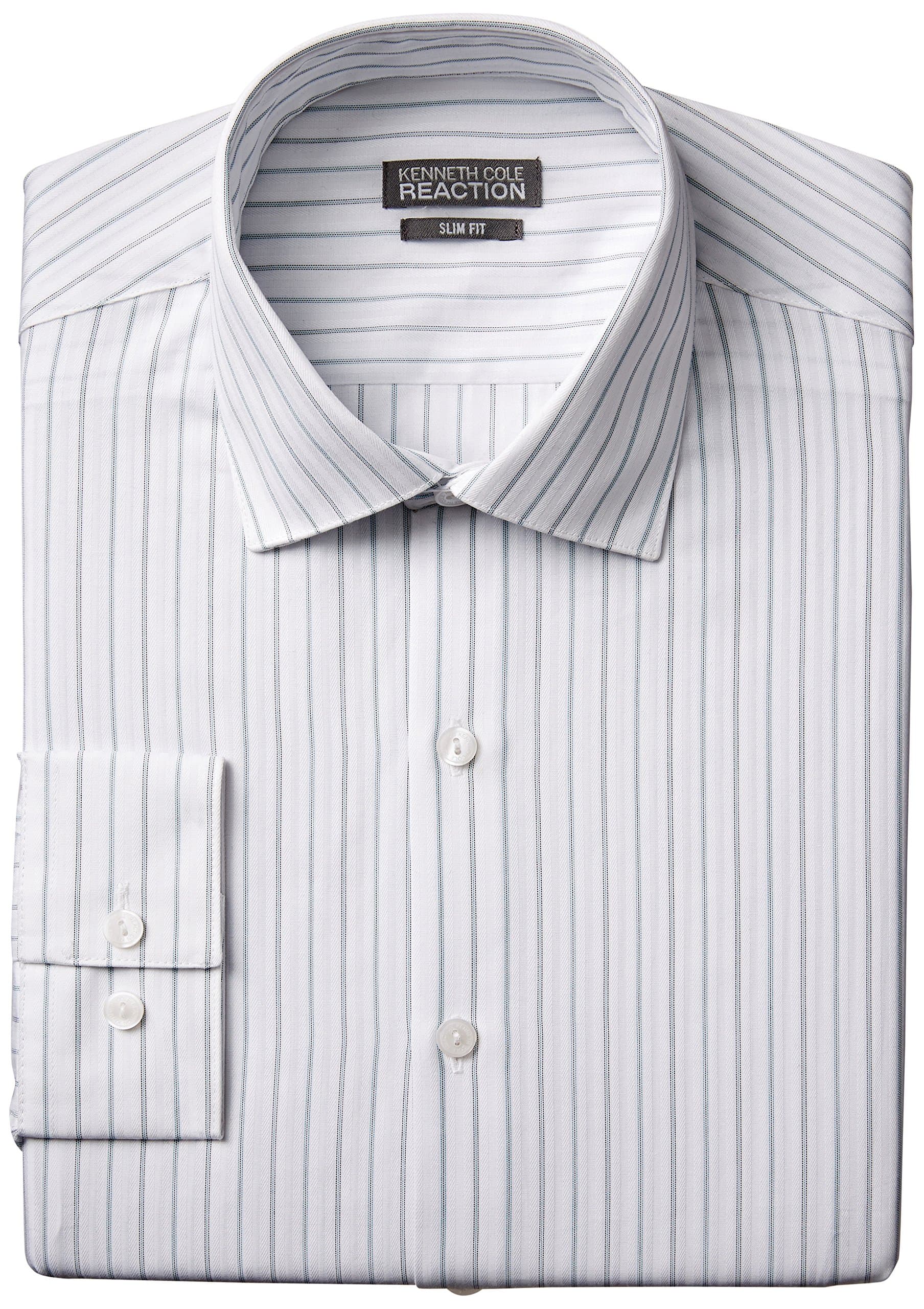 Kenneth Cole Reaction Men's Slim Fit Textured Stripe