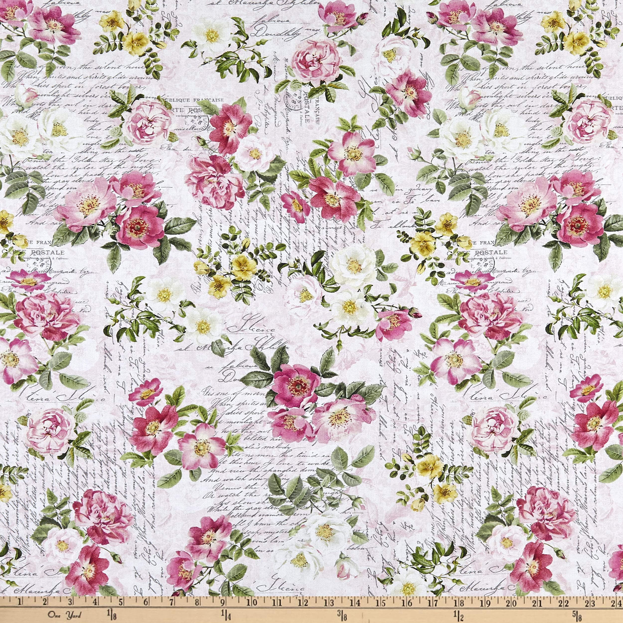 Michael Miller Fabrics La Vie En Rose La Rose Petal, Fabric by the Yard