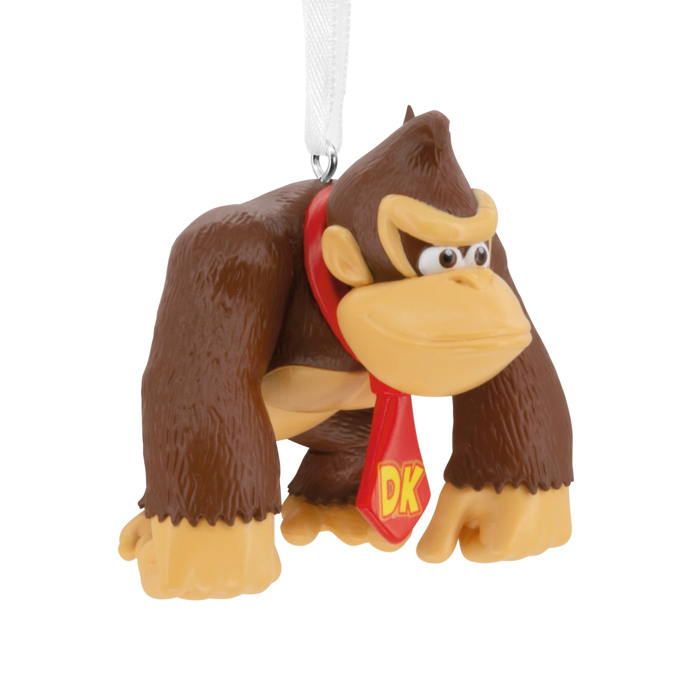 Donkey Kong Hanging Ornament, Nintendo Plastic Tree Decoration, Gifts for Christmas