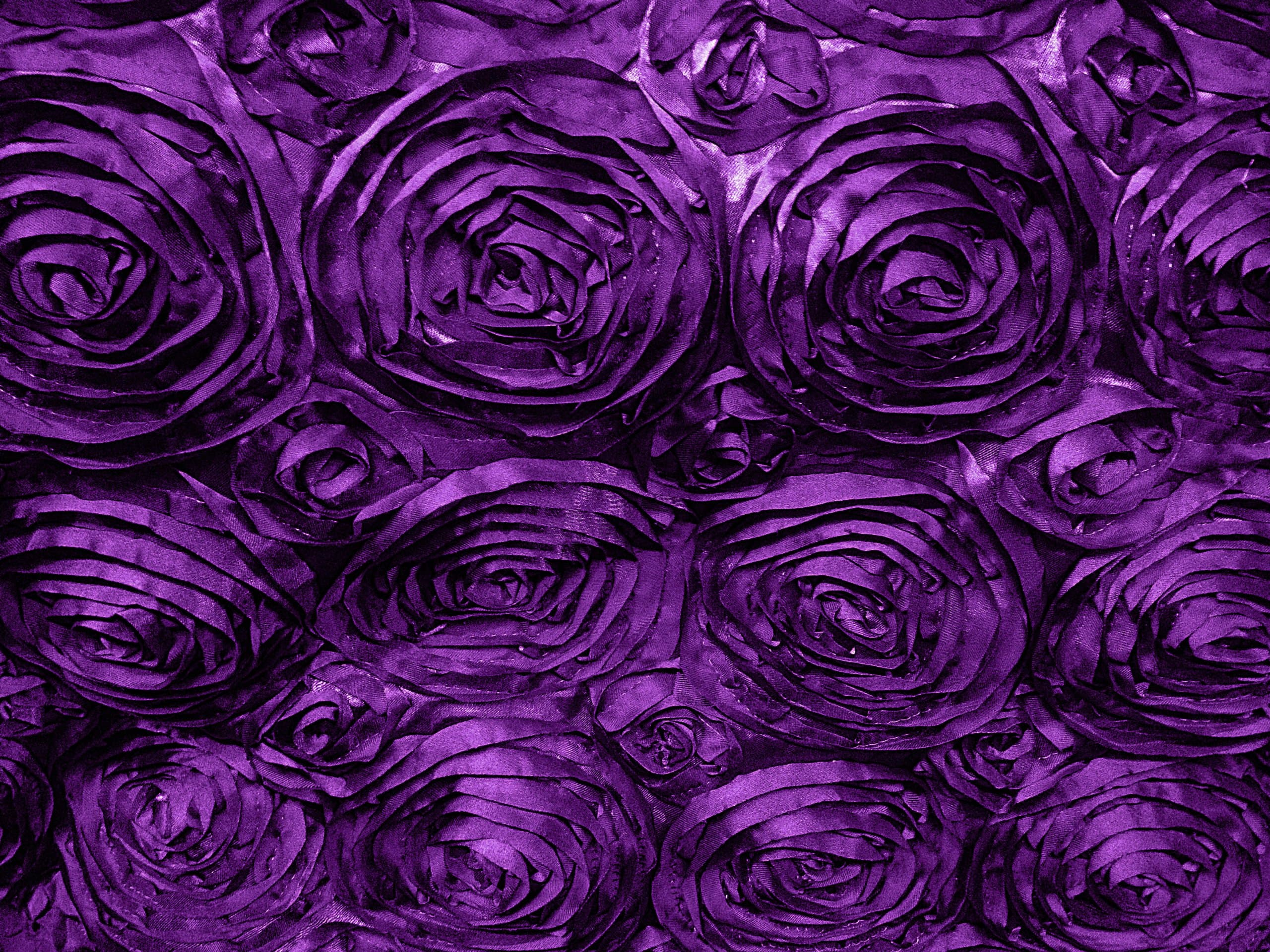 The Fabric Exchange Satin Rosette Purple 60 Inch by Yard