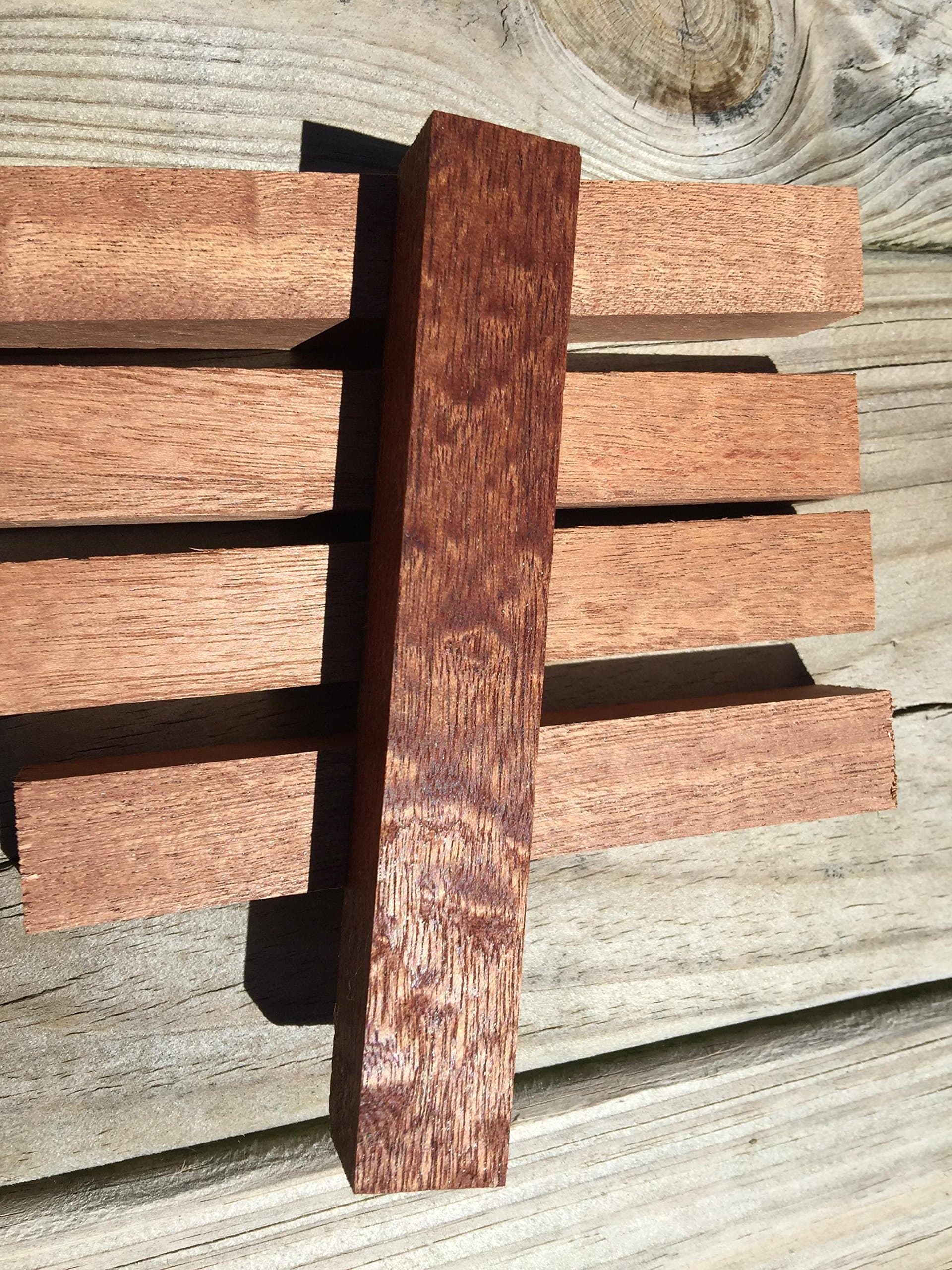 Exotic Wood Pen Blanks 9-Pack (African Mahogany)