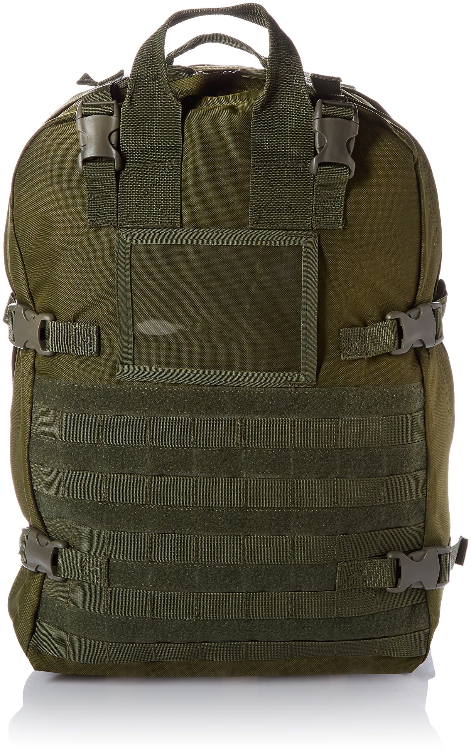 Fully Stocked First Aid Backpack, OD Green