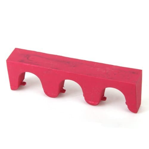 Huanger Billiards Stick Rubber Rack Pool Cue Holder with 3 Cues Red