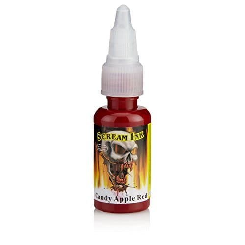 Scream 2 Tattoo Ink - Candy Apple Red - 1oz/30ml - New Formula - Permanent Tattoo Ink