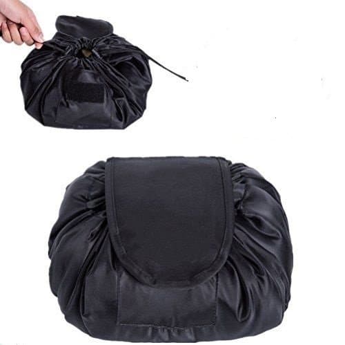 Lazy Makeup Bag Portable Travel Cosmetic Bag,Drawstring Design One-Step Storage Organizer,Magic Makeup Pouch for Lazy Women Girls
