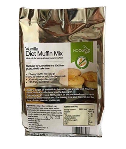 NoCarb Vanilla Diet Muffin Mix 150g (NoCarb,paleo,gluten-free,sugar-free,milk-free,no additives)