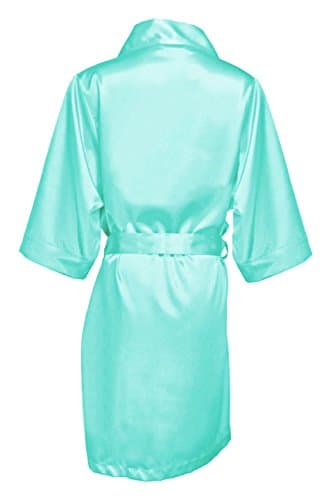 GirlEO Women's Satin Bridal Party Robes - Available in 33 Colors and Sizes Ranging from Petite to 3X/4X