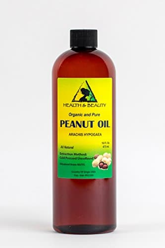 Peanut Oil Unrefined Organic Carrier Cold Pressed Virgin Raw Pure 48 oz