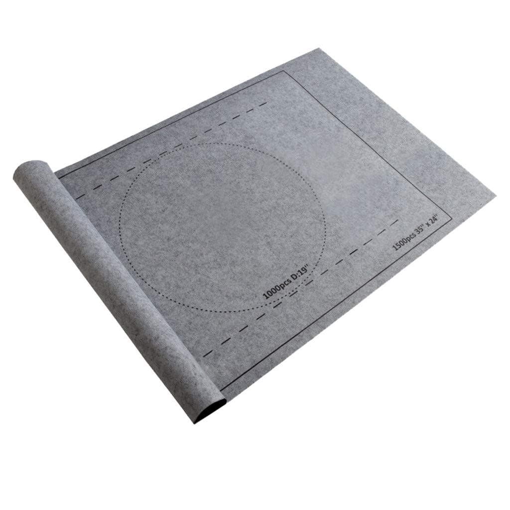 Haluoo Felt Puzzle Mat Roll Up Puzzle Mat Jigsaw Storage Felt Mat Jigsaw Puzzle Keeper Puzzle Store Saver Jigroll Up to 1500 Pieces No Folded Creases with Storage Bag