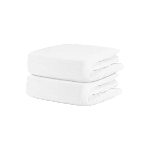 Newton Baby Fitted Crib Sheet (2-Pack) - Ultra Breathable and Soft, Organic Cotton, Fits All Standard Cribs, Plain White