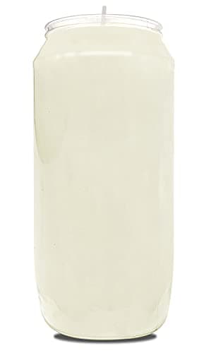 Hyoola 7 Day White Prayer Candles, 3 Pack - 6" Tall Pillar Candles for Religious, Memorial, Party Decor, Vigil and Emergency Use - Vegetable Oil Wax in Plastic Jar Container