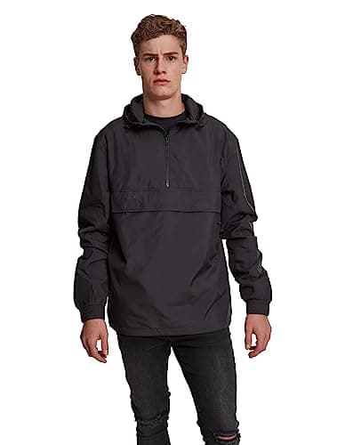 Urban Classics - BASIC Pull-Over Windbreaker Jacket black - L