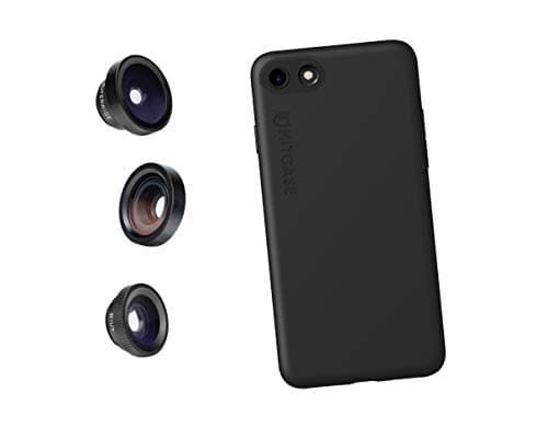 iPhone Lens Kit Bundle - 4 Items: Crio Case, SuperWide Lens, Wide Lens, Macro Lens for iPhone 7/8