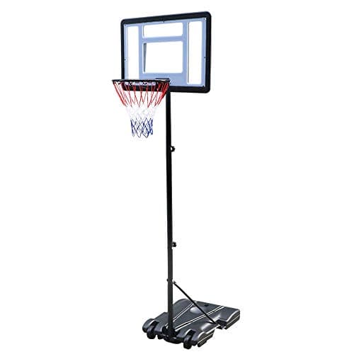 TOYEEKA Portable Basketball Hoop with Adjustable Height Basketball Stand Set for Kids Basketball Backboard System for Indoor Outdoor Sports