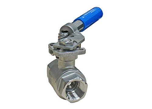1/4" Bonomi 2200 SRL - Two Way, Stainless Steel, Ball Valve with Deadman Handle