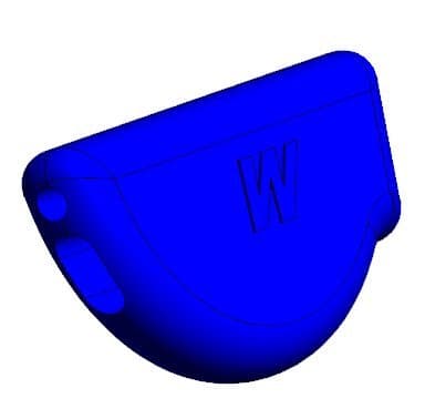 Wedgees Eyeglass Retainer Black Molded Dual Fit. (2 packs)