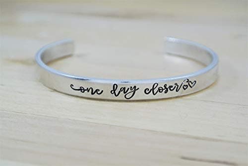 One Day Closer Bracelet, Long Distance Relationship Jewelry, Deployment Gift For Her, Deployment Countdown, LDR Love