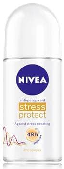 Nevia Stress Protect Anti-bacteria Deodorant Roll on 50 Ml, 1.69 Fl.oz - 2 Per Pack