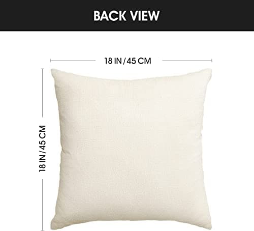 AVOIN colorlife Merry Christmas Snowman Let It Snow Throw Pillow Covers, 18 x 18 Inch Xmas Tree Winter Holiday Cushion Case Decoration for Sofa Couch Set of 4