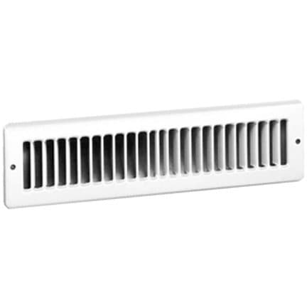 Ameriflow 427w14x2 Grille Toe Space, White, 14in X 2in