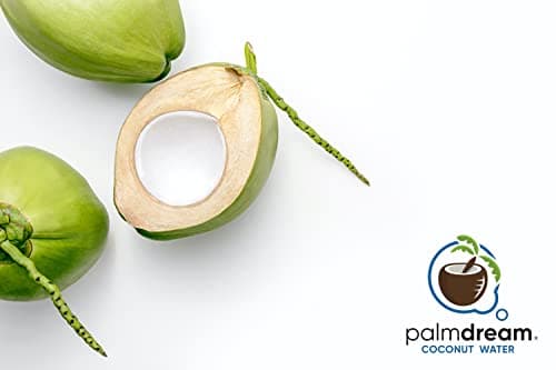 Palmdream Coconut Water - 100% Natural - No Sugar Added - 1 Liter (Pack Of 12)