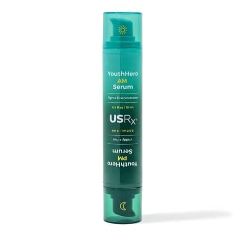- Urban Skin Rx® Youthhero AM/PM 2-In-1 Dual-Formula Day & Night Facial Serums, Improves Discolorations & Sun Damage, Supports Elasticity, Reduces Rough Texture, Fine Lines & Wrinkles, 1 Fl Oz Total
