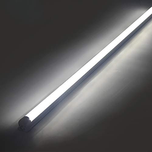 2 Foot V Shape Integrated LED Tube Light Fixture 18W,24" Double Side, Clear Cover 40W Equivalent, T8 Shop Lighting, Cold White 6000K, 2160lm, AC85-277 LED Cooler Door Light Pack of 25
