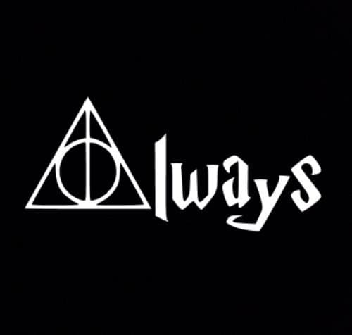 Harry Potter Deathly Hallows "Always" Car Auto Decal Sticker