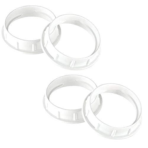 DYSMIO Light Socket Shade Rings,Aluminum Threaded Socket Ring for Medium Base E26 Sockets Pack of 4