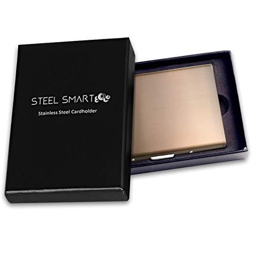 Cinza Travel Wallet made of Stainless Steel, Unisex Cards Case, the Perfect Card Holder for a Special Present