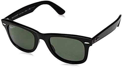 Bundle: Ray-Ban RB4340 Wayfarer Black/Green Polarized 50mm & Carekit