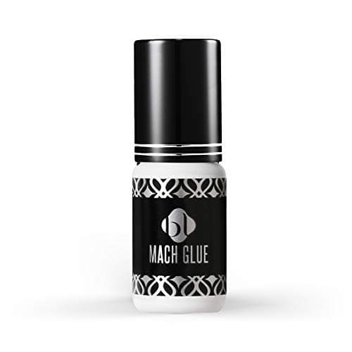 BL BL Mach 1-Second-Drying, Strong Eyelash Extension Glue 5ml by Long-Lasting Individual lash Glue for Volume Lashes, premade lash Fans, Classic Lashes for Eyelash Extension Supplies