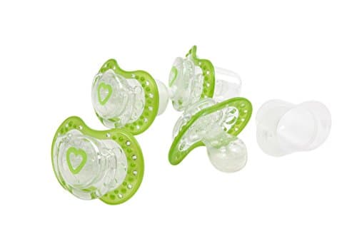 Haberman Lovi Soother (3-6 Months, Pack of 4, Green)