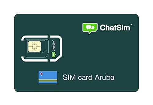 International SIM Card for travelling in ARUBA and all over the world – ChatSim – coverage in 165 countries, global roaming – multi-operator GSM/2G/3G/4G network, no fixed costs