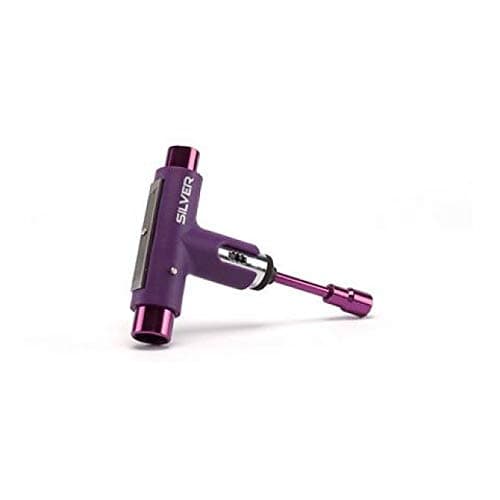Silver Premium All-In-One Multi Function Ratchet Skate Tool (Spectrum Purple)
